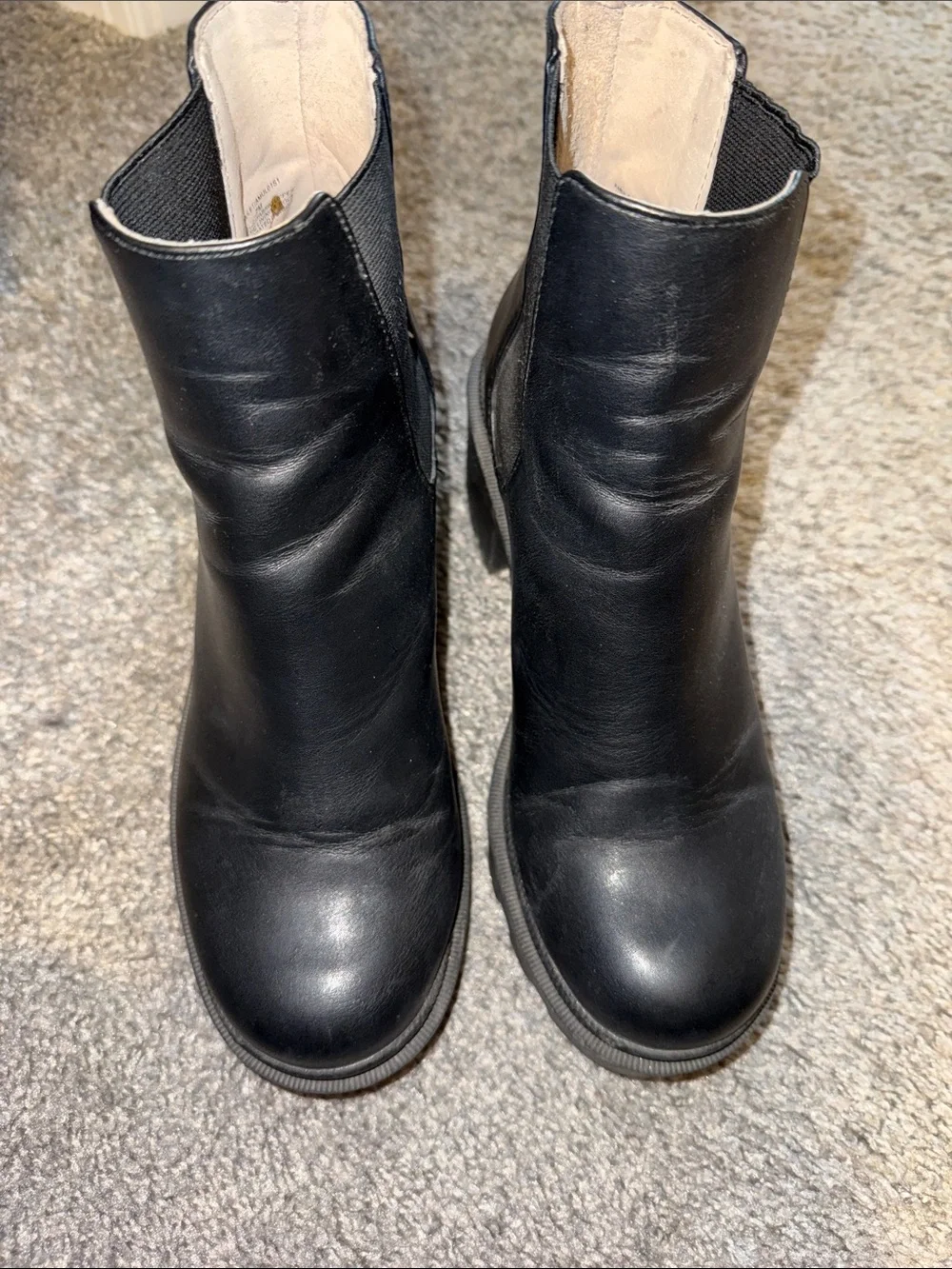 Chunky Steve Madden Platform Chelsea Boot - Black